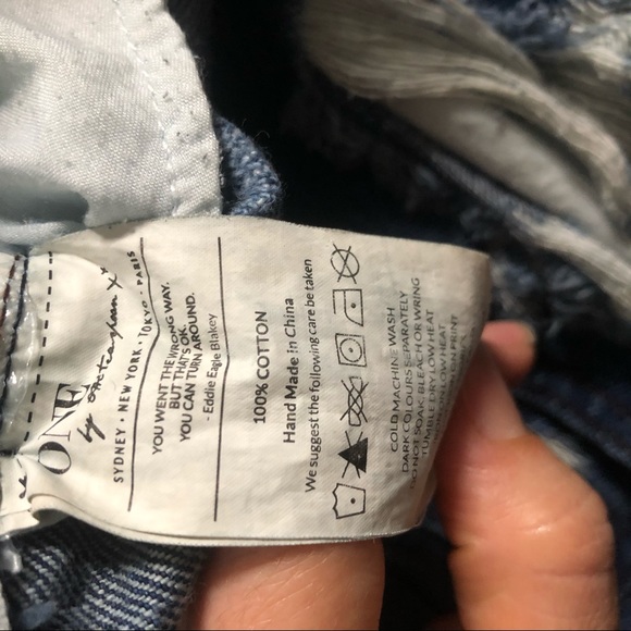 One Teaspoon Bandits Jean Shorts Sz 25 - Picture 6 of 10